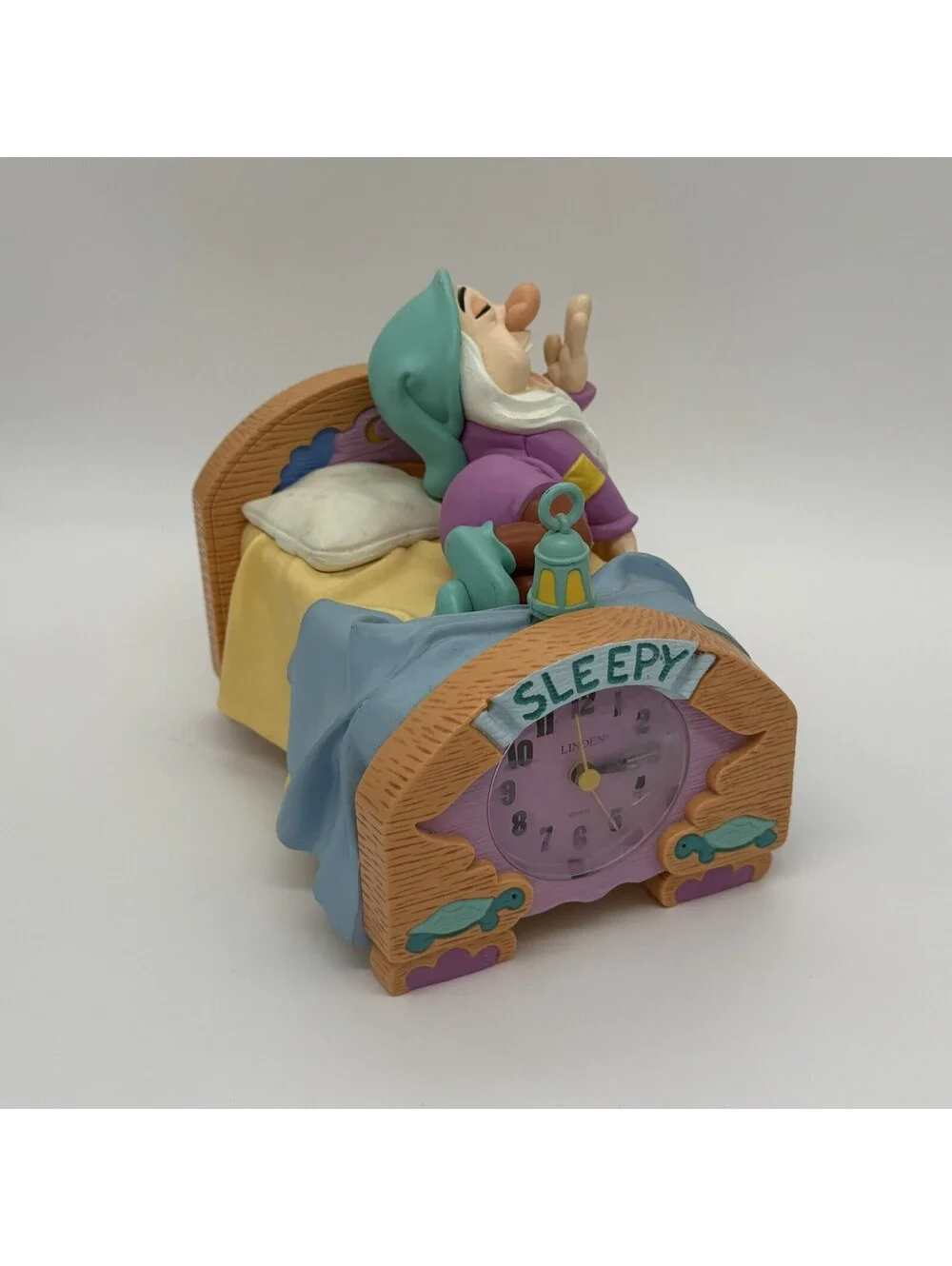 Vintage Disney 1993 THE SLEEPY CLOCK Animated Alarm Clock by Linden